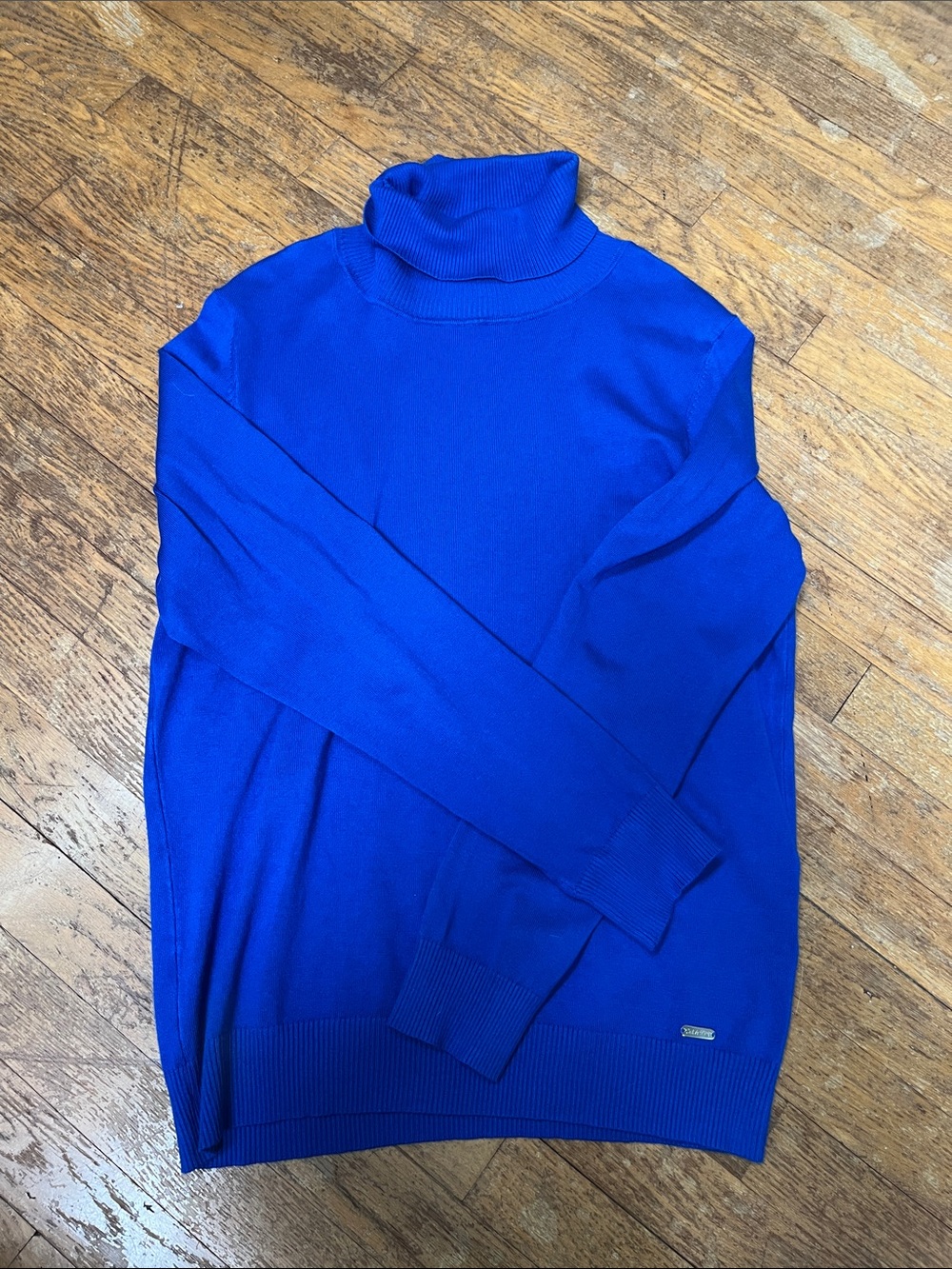 Calvin Klein Women’s Cobalt Blue Turtleneck Sweater